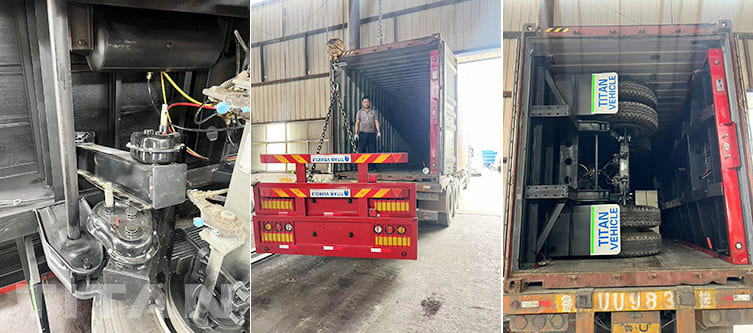Triple Axle 40Ft Flatbed Trailer for Sale in El Salvador