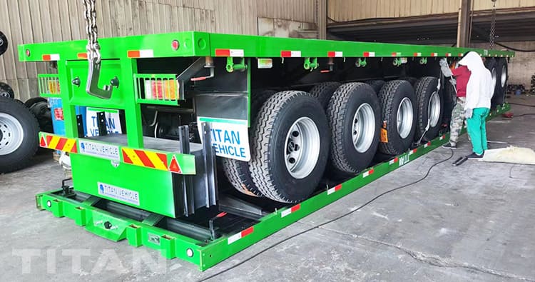 4 Axle Flatbed Container Trailer for Sale in Zimbabwe Harare