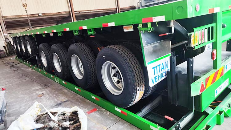 4 Axle Flatbed Container Trailer for Sale in Zimbabwe Harare