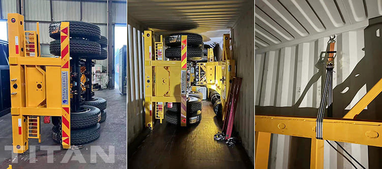 2 Axle Shipping Container Chassis 20Ft for Sale in Papua New Guinea