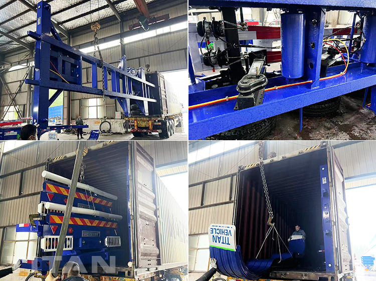 Tri Axle Container Chassis 40 Ft for Sale in El Salvador