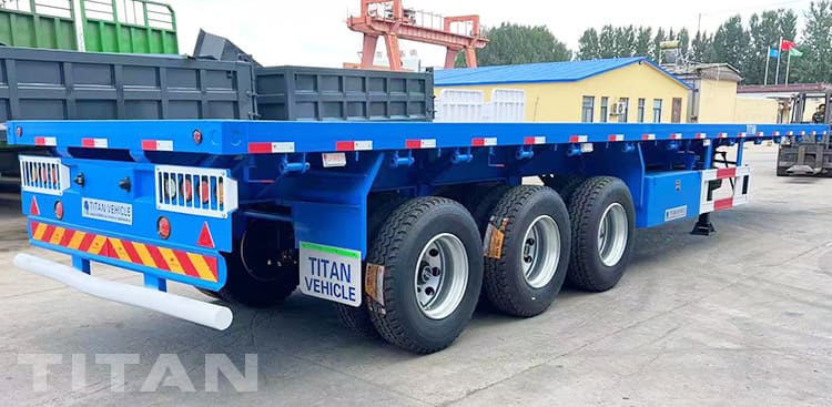 40Ft Tri Axle Flatbed Trailer and 3 Axle 60 Ton Detachable Gooseneck Trailer for Sale in Nigeria Lagos