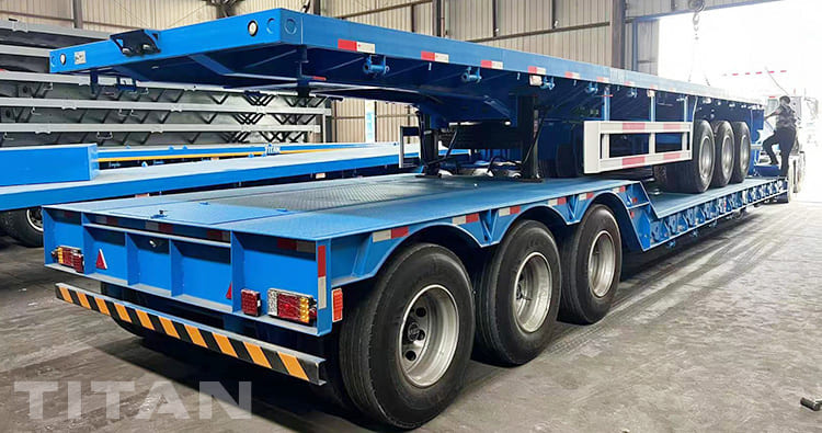 40Ft Tri Axle Flatbed Trailer and 3 Axle 60 Ton Detachable Gooseneck Trailer for Sale in Nigeria Lagos