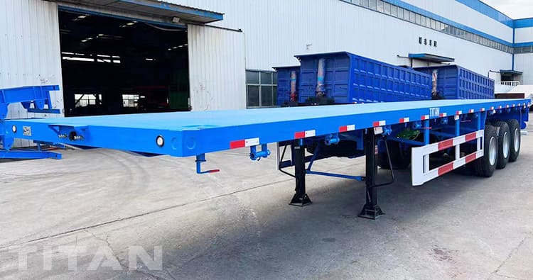 40Ft 3 Axle Flatbed Truck Trailer for Sale in Namibia Luderitz