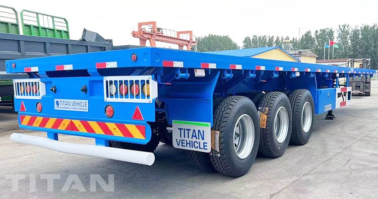 40Ft 3 Axle Flatbed Truck Trailer for Sale in Namibia Luderitz