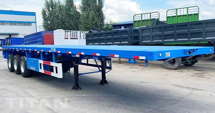40Ft 3 Axle Flatbed Truck Trailer for Sale in Namibia Luderitz