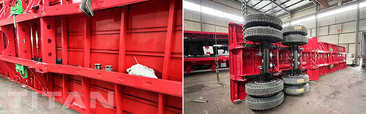 40 Feet Tri Axle Semi Flatbed Container Trailer for Sale in Uruguay