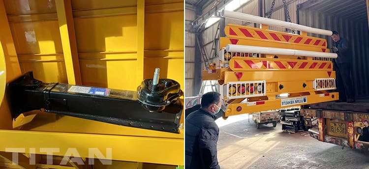40Ft Two Axle Flatbed Trailer for Sale in Nigeria