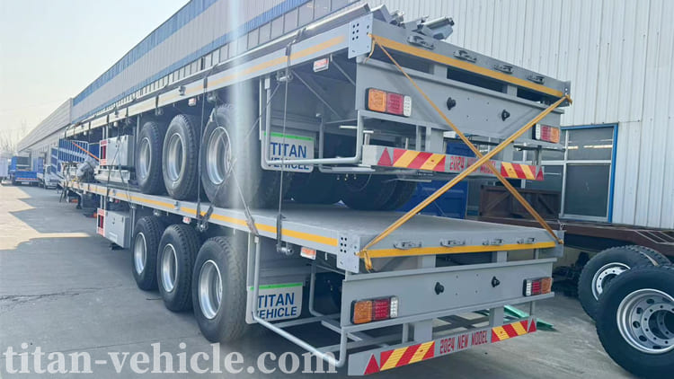 3 Axle 40 Foot Flatbed Semi Trailer for Sale Near Me in Jamaica 