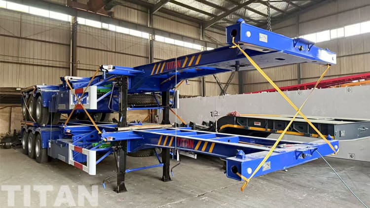 3 Axle 40 Ft Shipping Container Chassis for Sale in Guam