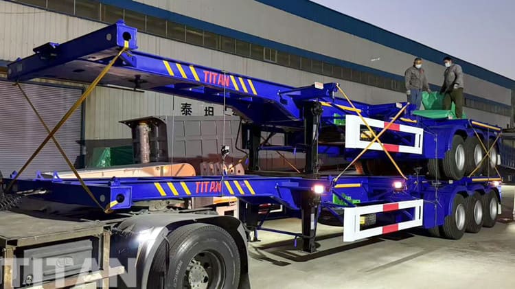 3 Axle 40 Ft Shipping Container Chassis for Sale in Guam