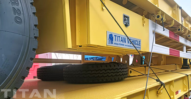 100T 40Ft Low Bed Trailer Truck for Sale in Guam