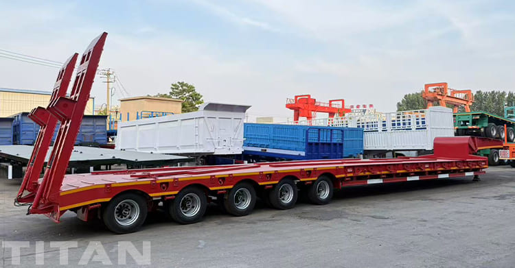 60 Tons Low Bed Trailer for Sale in Papua New Guinea