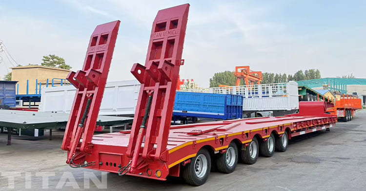60 Tons Low Bed Trailer for Sale in Papua New Guinea