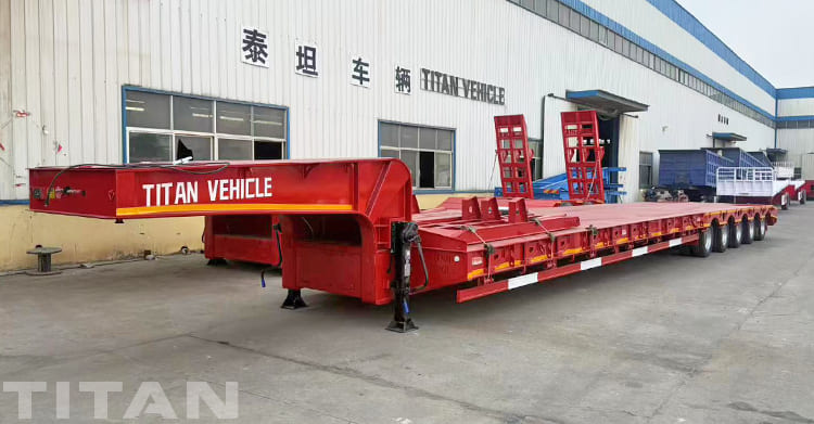60 Tons Low Bed Trailer for Sale in Papua New Guinea