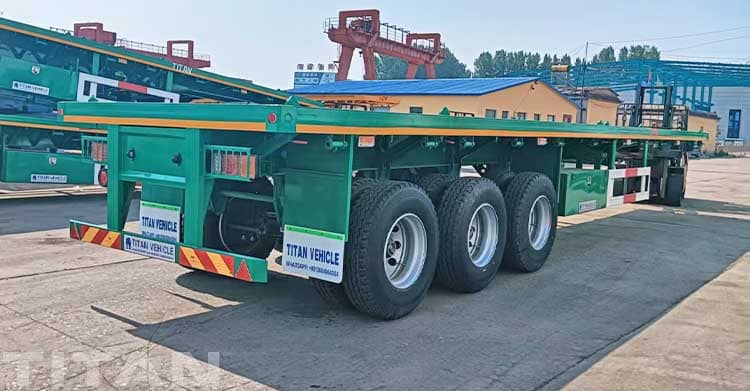 Tri Axle Flatbed Trailer Sizes for Sale in Tanzania