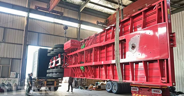 3 Axle 40 Foot Flatbed Semi Trailer for Sale in Mali