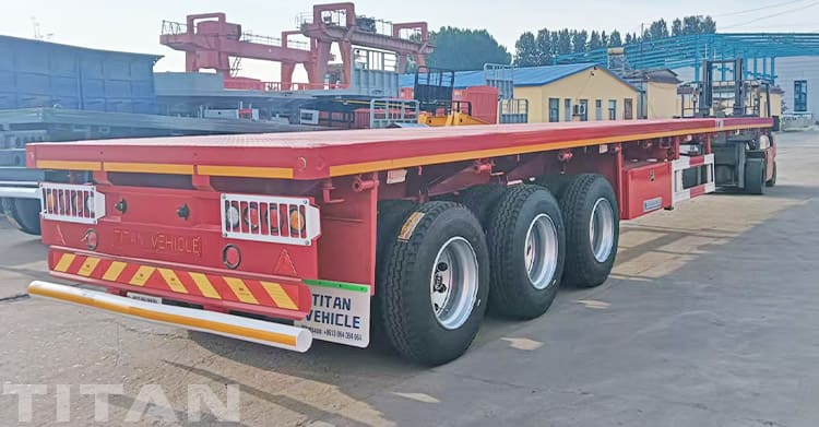 3 Axle 40 Foot Flatbed Semi Trailer for Sale in Mali
