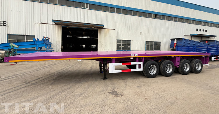 4 Axle 40 Ft flatbed Trailer for Sale in Guyana