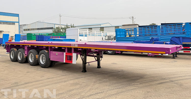 4 Axle 40 Ft flatbed Trailer for Sale in Guyana