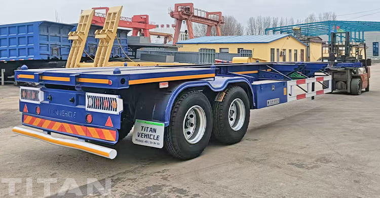 20ft Skeleton Container Semi Trailer for Sale in Guam