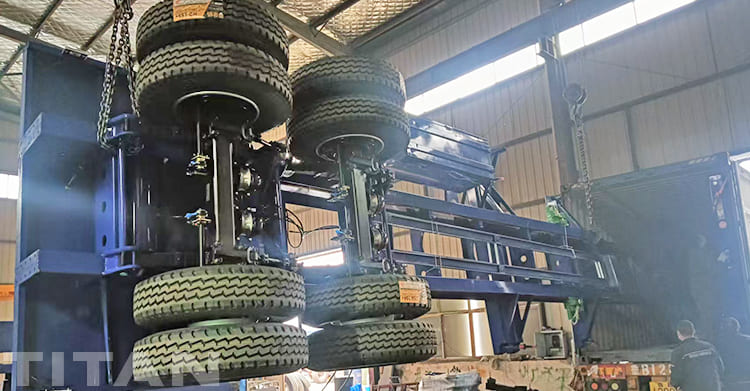 20ft Skeleton Container Semi Trailer for Sale in Guam