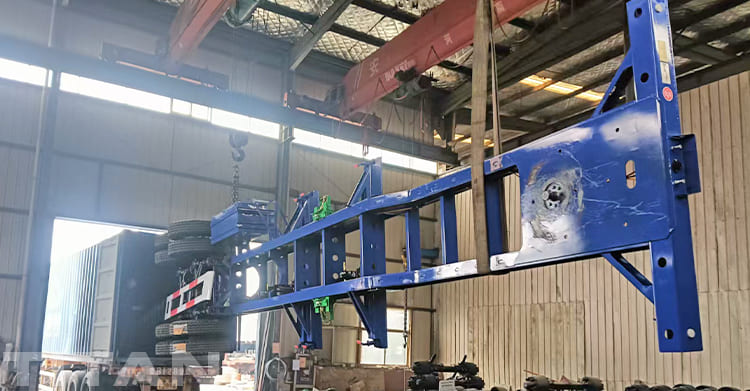 20ft Skeleton Container Semi Trailer for Sale in Guam