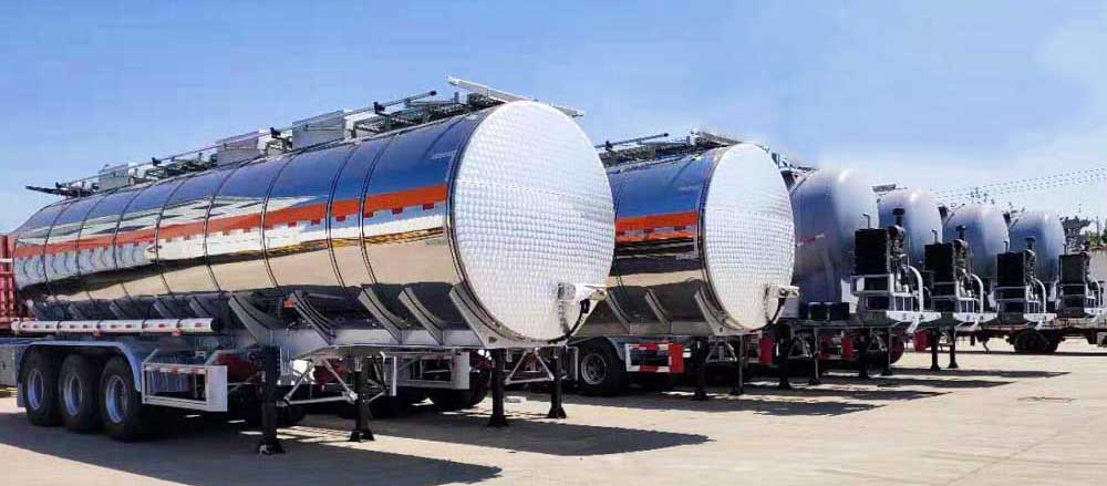 tanker trailer ready for shipment