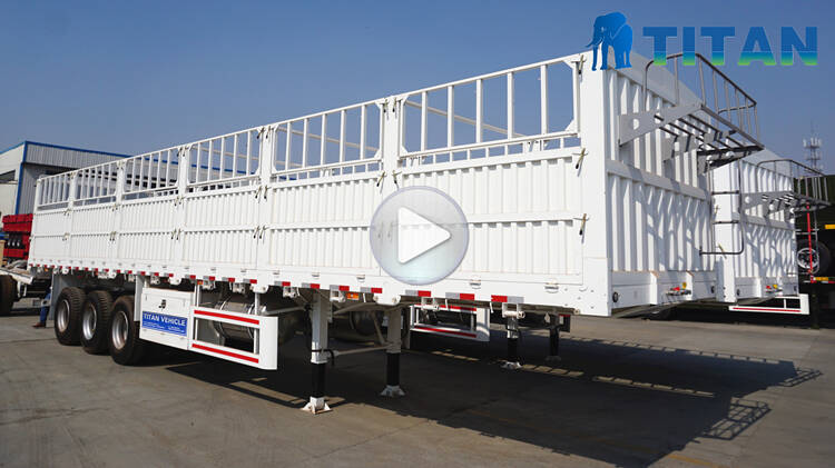 Fence Semi Trailer for Sale | Bulk cargo transport stake trailer price, manufacturers, height