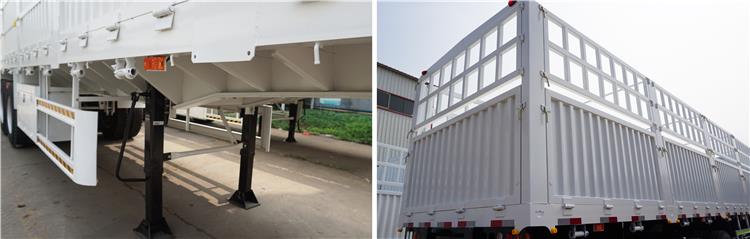 Fence Semi Trailer for Sale | Bulk cargo transport stake livestock trailer price, manufacturers, height