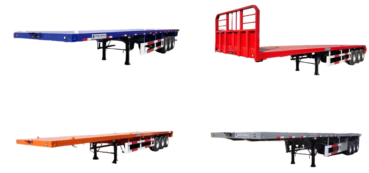 40 Ft Flatbed Truck Trailer for Sale in Tanzania