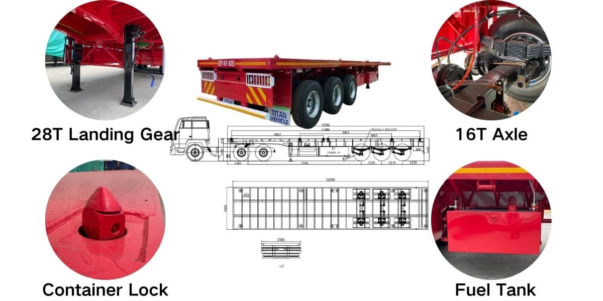Flatbed Semi Trailer for Sale in Jamaica