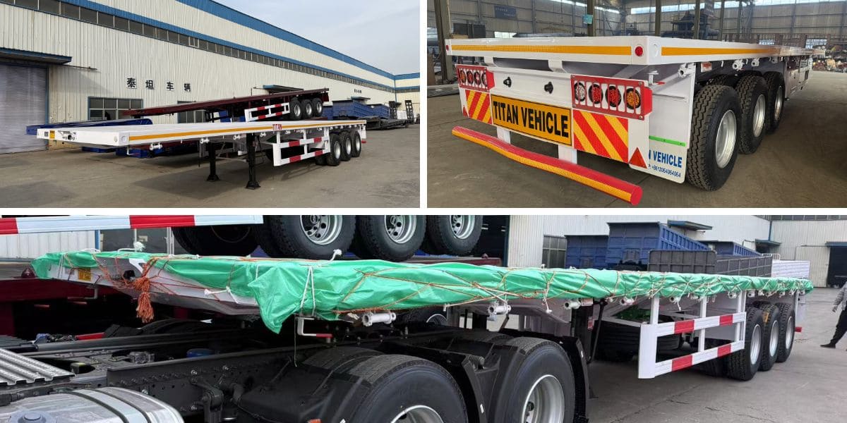 3 Axle Flatbed Trailer for Sale in Tanzania