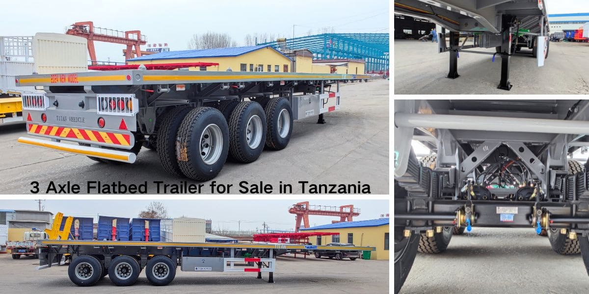 3 Axle Flatbed Trailer for Sale in Tanzania