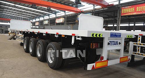 48 ft Flatbed Trailer for Sale in Cote d'Ivoire - TITAN Vehicle