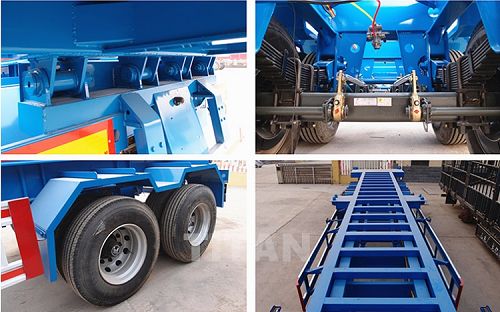 3 Axle 40ft Container Tipper Tipping Chassis for Sale