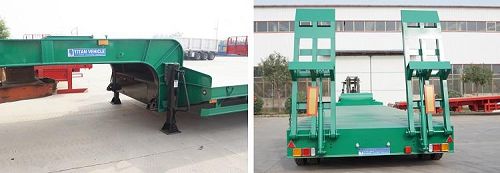 60 Ton Low Loader Semi Trailer, Used Low Bed Truck