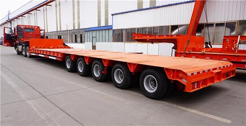 Stepped Trailer - 5 Axle 90 Ton Step Deck Trailer for Sale