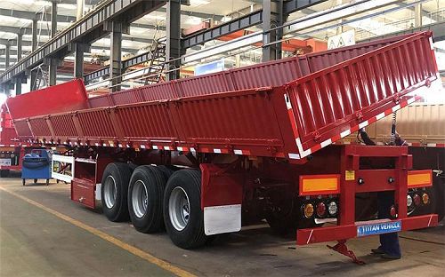 Cost of Tri Axle Side Dump Trailers for Sale in Uganda