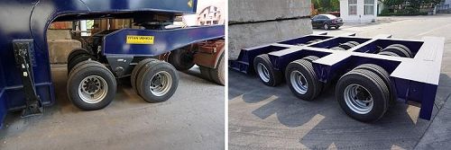 Lowbed Truck for Sale with Dolly Trailer