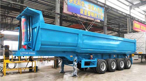 Hydraulic 4 Axle Tipping Trailer Price in Tanzania Dares salaam
