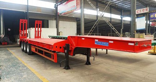 Tri Axle Low Loader Trailer for Sale in Tanzania Dar es salaam