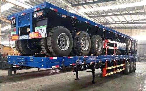 Tri Axle Flatbed Trailer for Sale in Zimbabwe - TITAN Vehicle