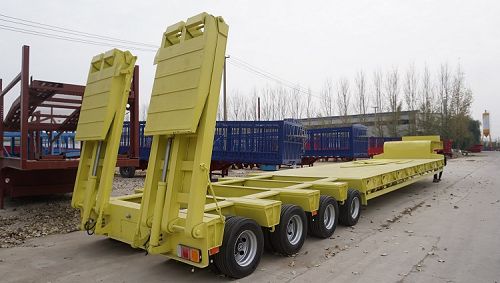 150Ton 4 line 8 axles Lowbed Trailer