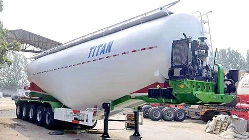 60cbm Bulk Cement Trailer for Sale in Tanzania
