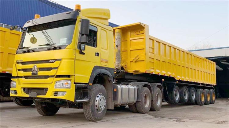 6 Axle 45 Cubic/CBM End Dump Semi Trailer for Sale in Ghana - TITAN VEHICLE