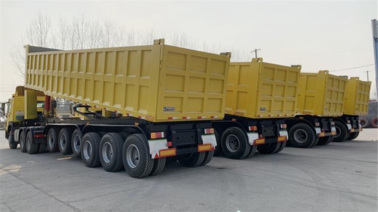 6 Axle 45 Cubic/CBM End Dump Semi Trailer for Sale in Ghana - TITAN VEHICLE