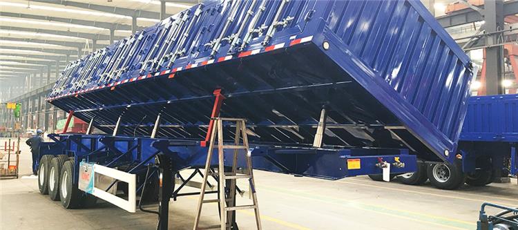 Tri Axle 34 Ton Side Tipper Trailer for Sale In Ghana