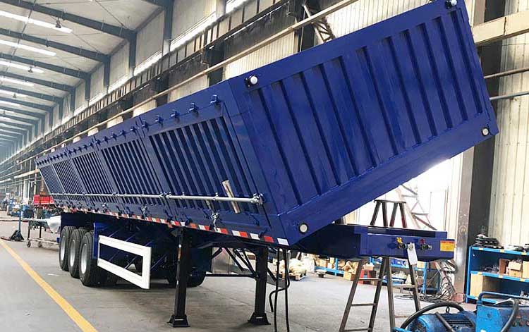 Tri Axle 34 Ton Side Tipper Trailer for Sale In Ghana