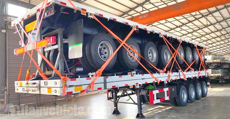 4 Axle 48 FT Flatbed Tractor Trailer for Sale Near Me in Jamaica